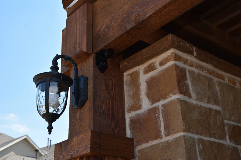 OZCO Laredo Sunset Standard 4" Rafter Clips with Matching Hardware, Black Powder-Coated Galvanized Steel Clips for Outdoor Wood Structures, 4-Pack, 56618 - Image 5